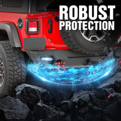 Steel Rear Bumper for 2018-2025 Jeep Wrangler JL JLU