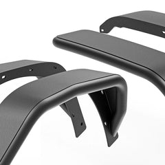 Yzona Steel Front & Rear Fender Flares Compatible with 2018-2025 Jeep Wrangler JL JLU Unlimited 2/4 Doors