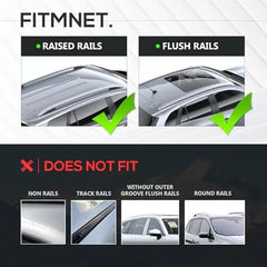 53 Heavy Duty 300 LBS Universal Roof Rack Cross Bars