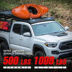 Roof Basket Cargo Carrier Compatible with 2005-2023 Tacoma Double Cab/Crew Cab