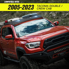 Roof Basket Cargo Carrier Compatible with 2005-2023 Tacoma Double Cab/Crew Cab