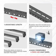 2024 Tesla Cybertruck Aftermarket Bed Exterior Accessories Roof Rack 2024-2025