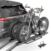 2 EBike Rack up to 5" with Ramp | Foldable & Lockable Bike Racks | 200 LBS