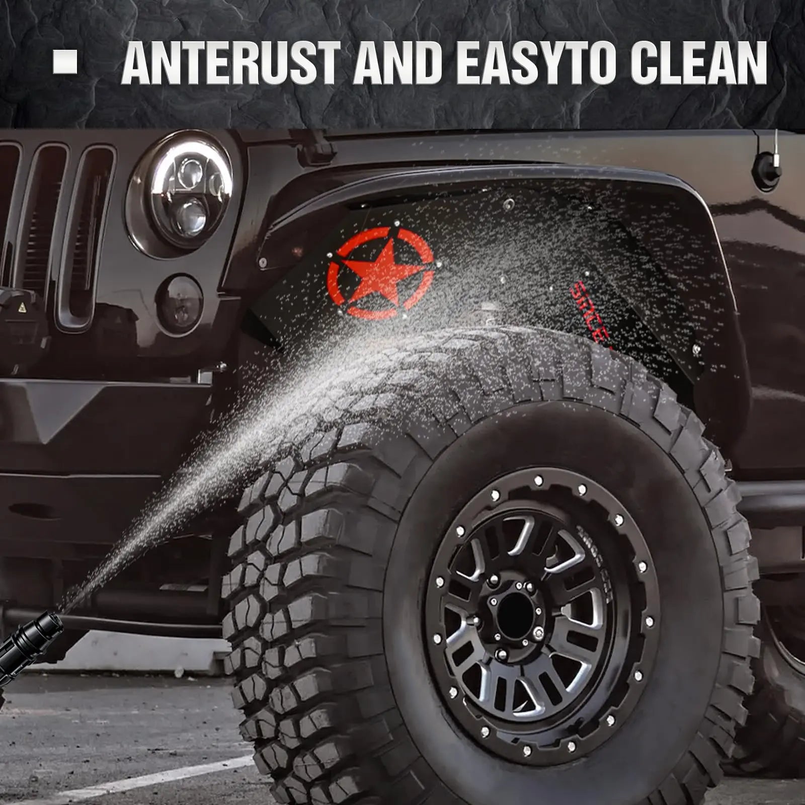 Yzona | Bed Liner Spray Inner Fender Wells Jeep Wrangler JK 2007-2018
