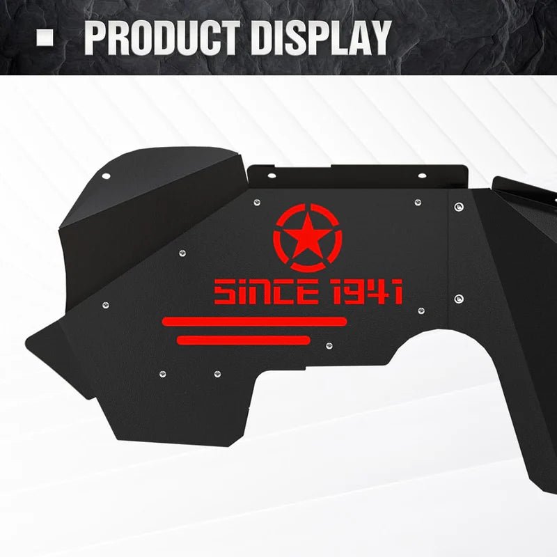 Yzona Jeep Inner Fender Wells for Wrangler 2007-2018 JK & JKU