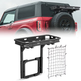 【Yzona】High-Quality OE Bolt-On Tailgate Rear Cargo Basket, Corrosion-Resistant Easy Snap Mounting Spare Tire Rack for 2021-2026 Ford Bronco (2/4 Doors), 350 lbs Capacity Car Organizer Car Supplies Auto Accessory