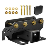 Towing Hitch Receiver with Cover Accessories Compatible with 2021-2026 Ford Bronco 2/4 Doors, Rear Bumper Trailer Hitch Kit 2 Inch Tow Hook Combo (Excluding Bronco Sport)