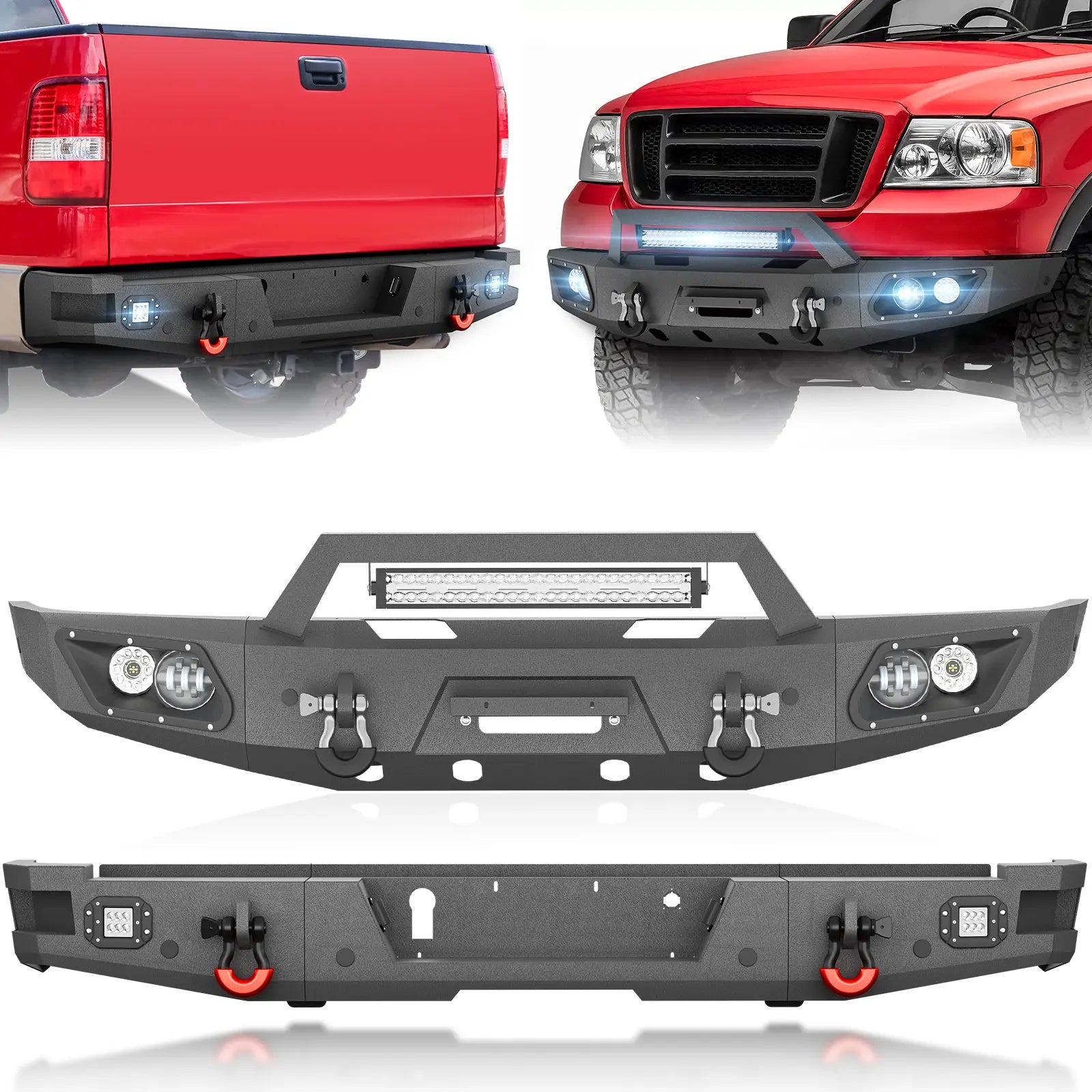 Aftermarket Ford F150 Off Road Bumpers Front & Rear Set 2004 2005 2006