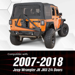 for Jeep Wrangler Fender Flares Compatible with 2007-2018 Jeep Wrangler JK JKU Unlimited