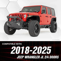 Truck Fender Flares Compatible with 2018-2025 Jeep Wrangler JL JLU Unlimited 2/4 Doors