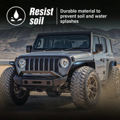 Truck Fender Flares Compatible with 2018-2025 Jeep Wrangler JL JLU Unlimited 2/4 Doors