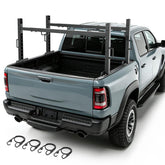 【Yzona】Heavy Duty Metal Universal Truck Bed Ladder Rack for Pickup Trucks - 300 lbs Load Capacity, 44-84 in Wide Fit, Extendable Cargo Carry with Better Load Distribution, Vehicle Accessory for Kayak, Lumber Storage Organization