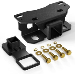 【Yzona】Class 3 Trailer Hitch Receiver Set - 2-in Receiver, 5,000 lbs Capacity, Carbon Steel Coated Metal, Black Powder Coated, Compatible with 2010-2024 Lexus GX460 GX 460, Includes Hitch Cover, Towing Combo Accessory