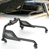 Yzona Adjustable Automotive Sport Roll Bar Truck Bed Rack - 19" Height Set with Built-in LED Brake Lights, Corrosion-Resistant Car Accessories for Pickup Trucks (Tundra, Ridgeline, Tacoma, Gladiator JT, Colorado, Canyon, Frontier) Compatible with Covers
