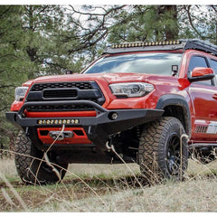 Yzona Carbon Steel Off-Road LED Light Bases Kit - 2PCS CNC-Cut Rustproof Hood Hinge Mounts, Scratch-Resistant, Easy-Install, Waterproof for Toyota Tacoma 2016-2023 Car Exterior Upgrade (No Additional Hardware Included)