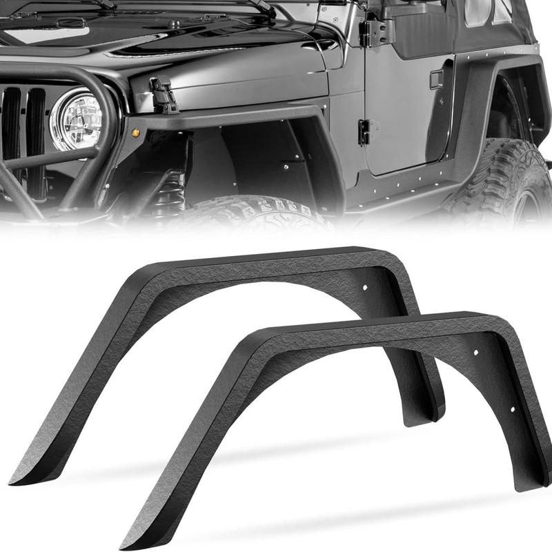 【Yzona】Rear Fender Flares Mud Guard Compatible with 1997-2006 Jeep Wrangler TJ & 2004-2006 LJ, Off-Road Wheel Fenders Kit