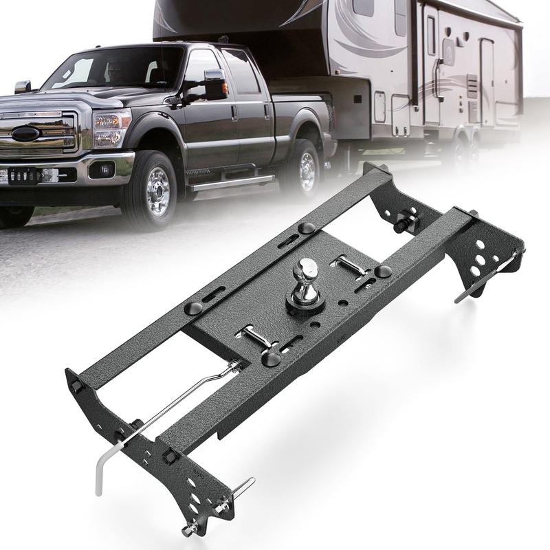 【EYOUHZ】Underbed Gooseneck Trailer Towing Hitch Underbed Kit, Complete System for 1999-2016 Ford F250/F350 Super Duty, 30000 lbs Capacity, 2-5/16-In Flip-Over Ball