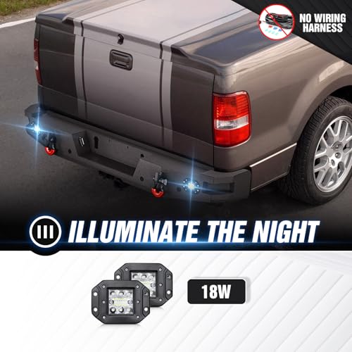 Steel Replacement Bumpers Compatible with 2004-2006 Ford F150
