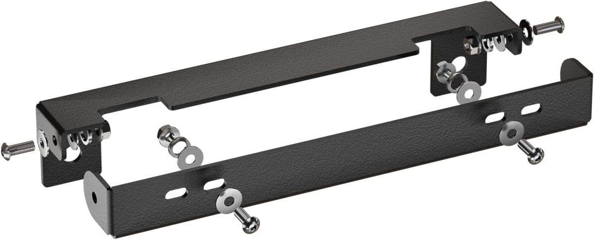 Flip-Up Winch Black License Plate Frame Compatible with 10" Hawse Fairlead | Yzona