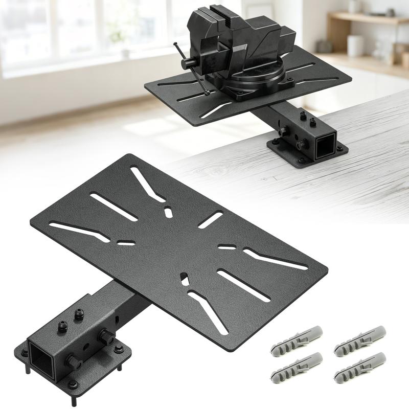 【Yzona】Alloy Steel Receiver Hitch Style Table Mount - 15 lb Wall Mount with Secure Workholding, Versatile Compatibility for Bench Grinder, Throatless Shear, Shrinker/Stretcher, Pipe Notcher, Workshop Ready Portable Tool for Garages
