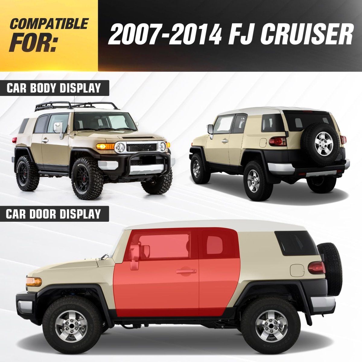 Best Truck Side Steps Compatible with 2007-2014 Toyota FJ Cruiser