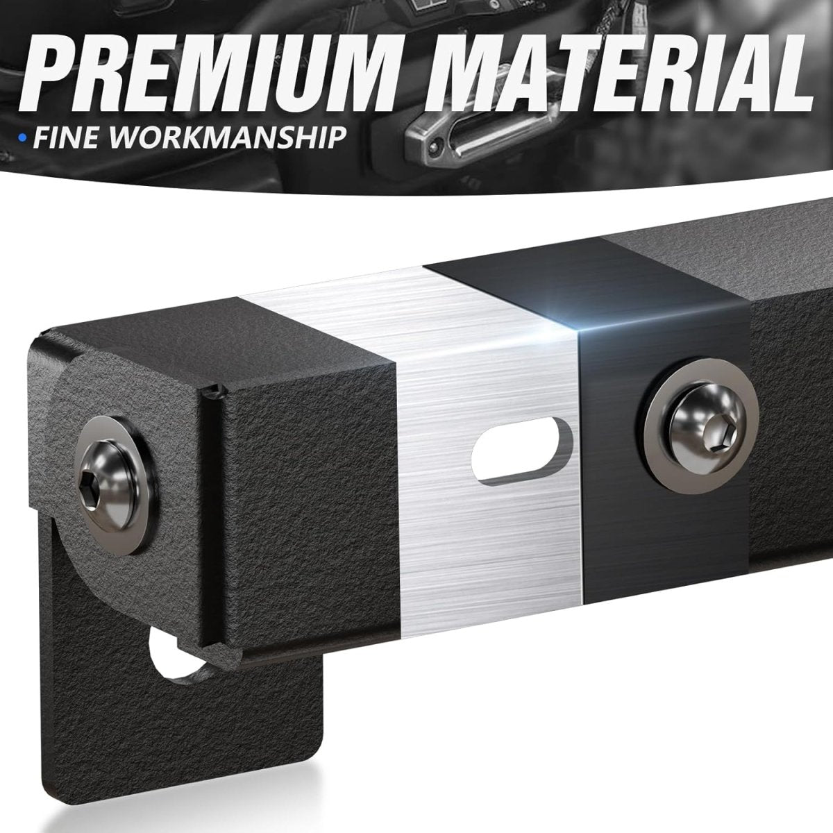 Flip-Up Winch Black License Plate Frame Compatible with 10" Hawse Fairlead | Yzona