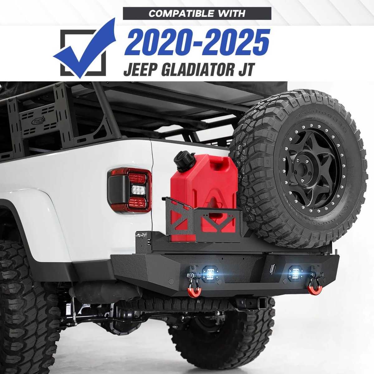 Bumpers Para Carros Compatible with 2020-2025 Jeep Gladiator JT | Yzona