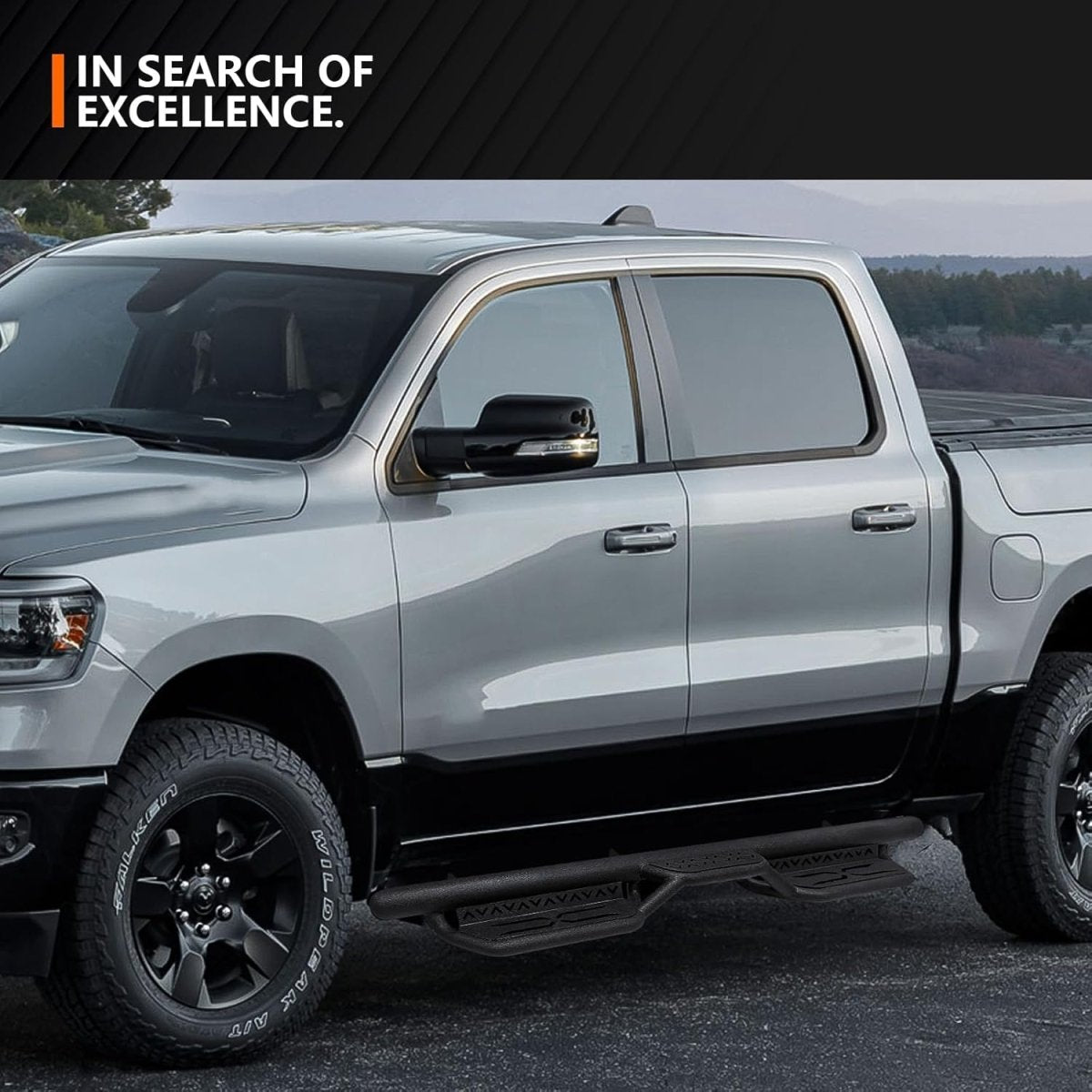 Yzona Running Boards for 2019-2025 Dodge Ram 1500 Crew Cab