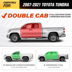 Auto Side Steps Compatible with 2007-2021 Toyota Tundra Extended Cab
