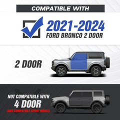 Single Step Running Boards Compatible with 2021-2025 Ford Bronco 2 Doors | Yzona - Yzona