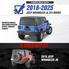 Aftermarket Off-road Bumpers Compatible with 2018-2025 Jeep Wrangler JL JLU Unlimited - Yzona