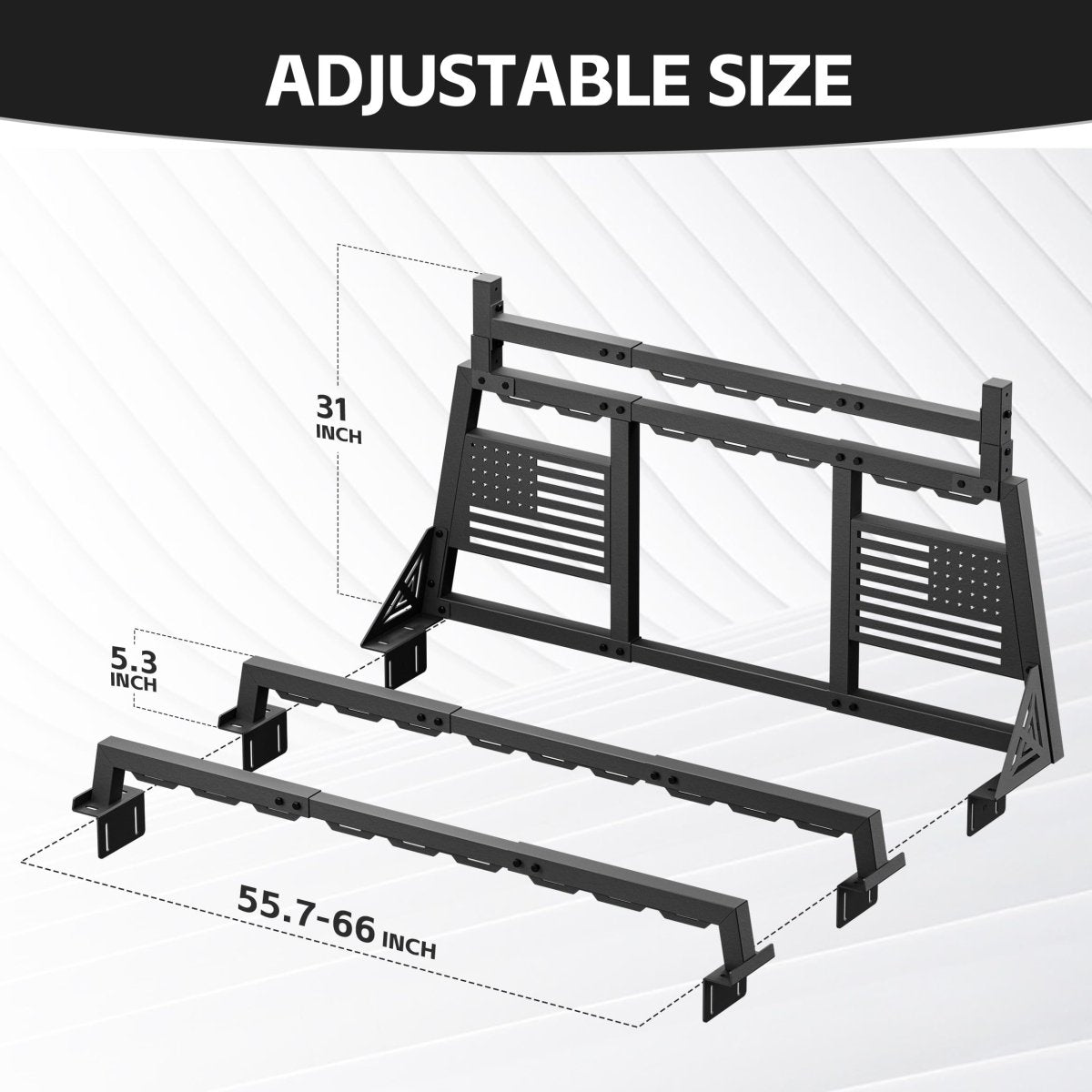 Yzona Pickup Roll Bar Truck Headache Rack