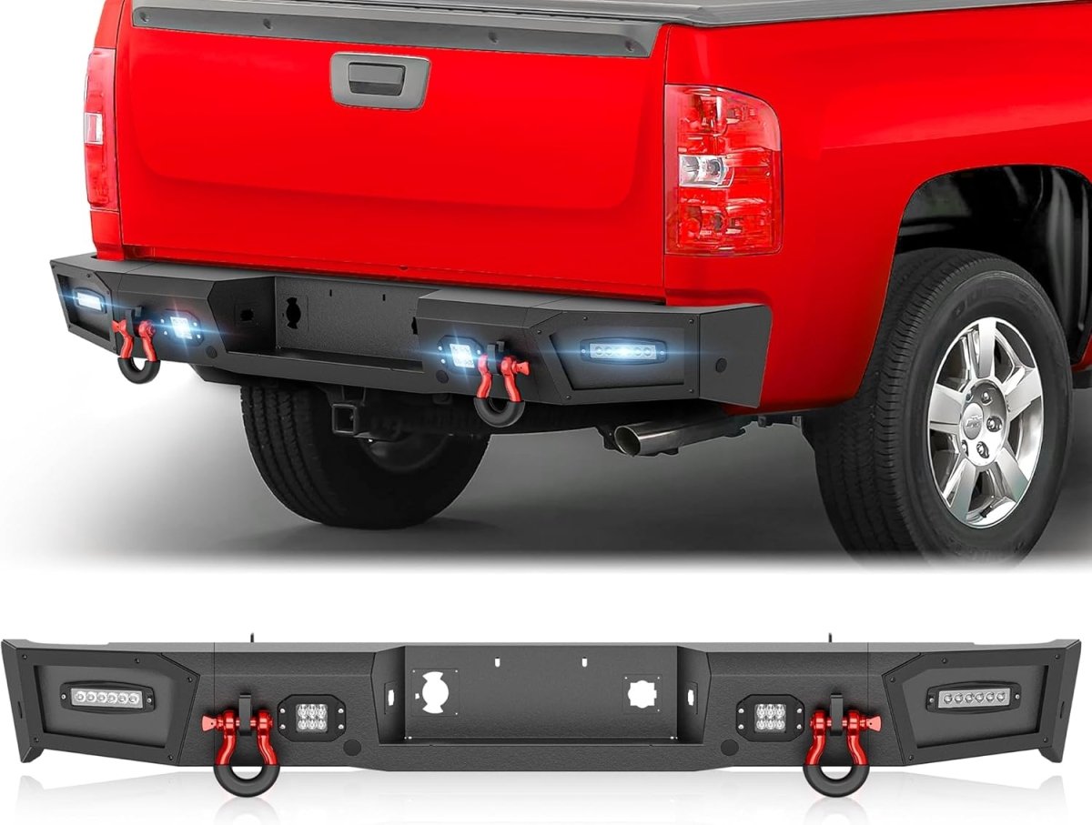 Pickup Truck Rear Bumpers for Sale Compatible with 2011-2014 Chevy Silverado & GMC Sierra 2500 3500 HD | Yzona