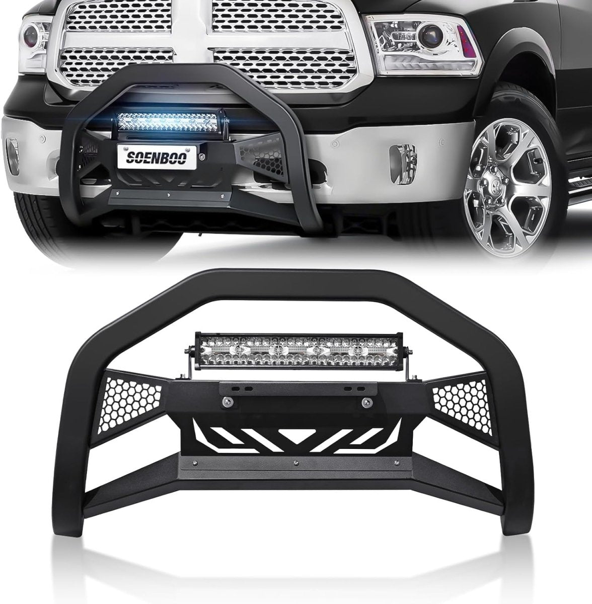 Front Truck Bar for 2009-2018 Dodge Ram 1500 & 2019-2024 RAM 1500 Classic (Ex Rebel Sport) | Yzona