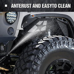 Front Inner Fender Compatible with 2007-2018 Jeep Wrangler JK & JKU Unlimited Sport Sahara Rubicon