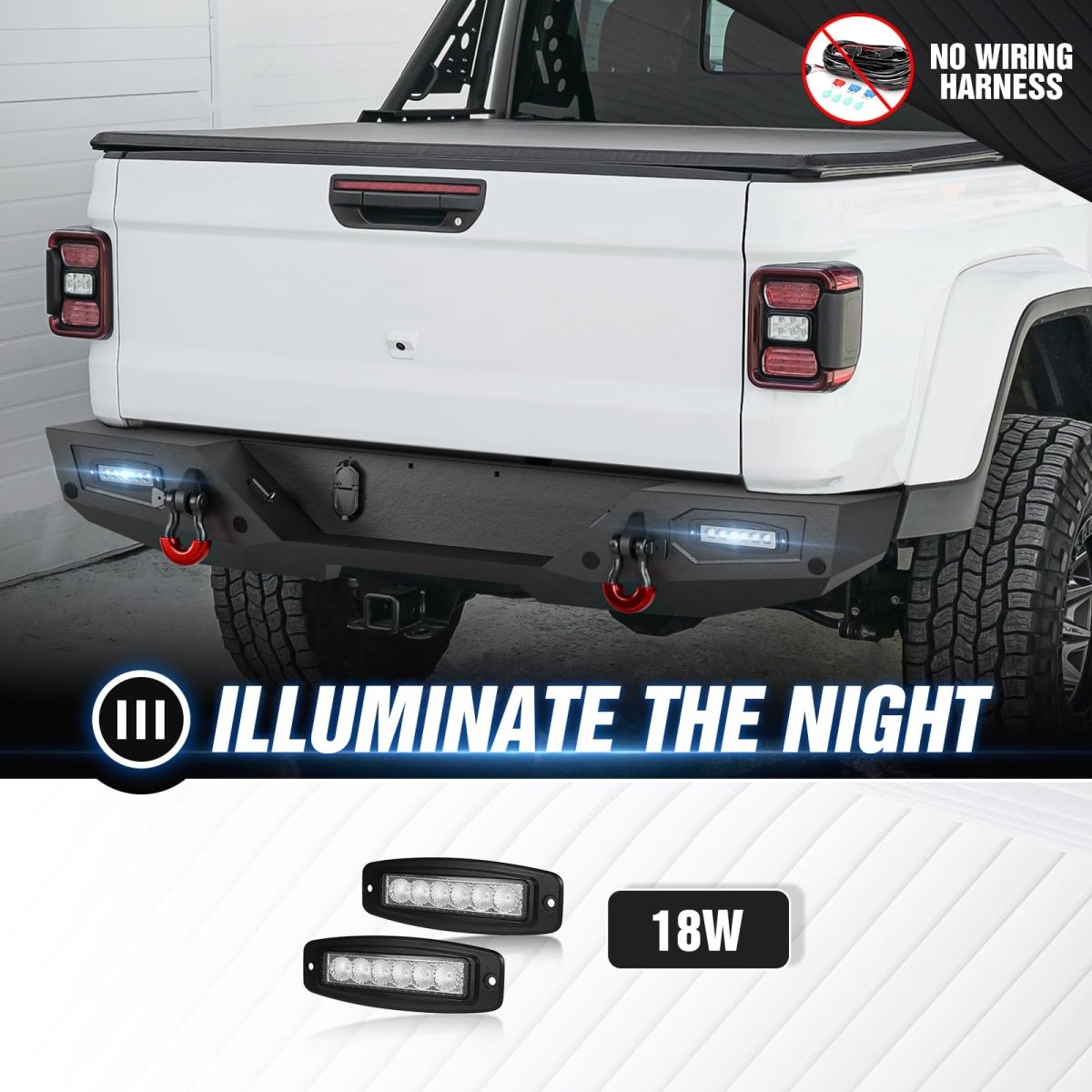 Best Replacement Bumpers Compatible with 2020-2025 Jeep Gladiator JT 2/4 Doors - Yzona