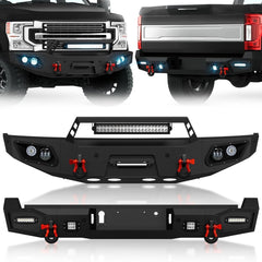 Aftermarket Front & Rear Truck Bumpers for 2017-2022 Ford F250 F350 F450 | Yzona