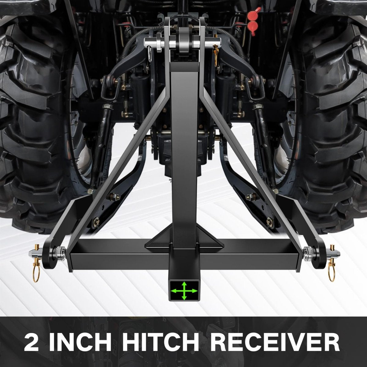 3 Point Tractor Trailer and Receiver Hitch for Category 1, 3 Pt Tractor | Yzona