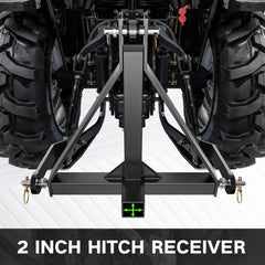 3 Point Tractor Trailer and Receiver Hitch for Category 1, 3 Pt Tractor | Yzona