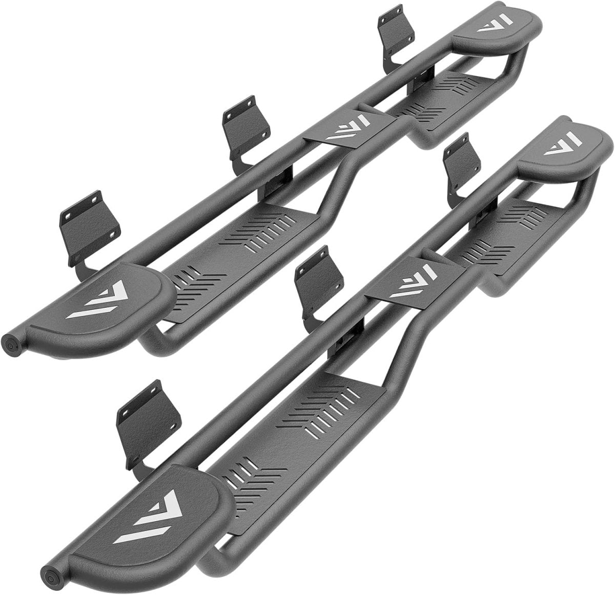 2015-2025 Ford F150 & 2017-2025 Ford F250 F350 Super Duty Crew Cab Three Raised Steps