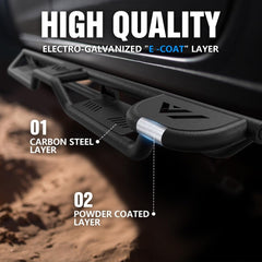 Yzona Two Raised Side Step for Pickup Truck Compatible with 2022-2025 Toyota Tundra CrewMax Cab