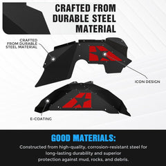 for Jeep Wrangler JK Inner Fender Liners | 2007-2018 Jeep Wrangler JK & JKU Unlimited | Yzona