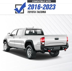 for Full Width Tacoma Truck Rear Bumper Compatible with 2016-2023 Toyota Tacoma 3rd Gen | Yzona