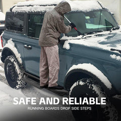 Single Step Running Boards Compatible with 2021-2025 Ford Bronco 2 Doors | Yzona - Yzona