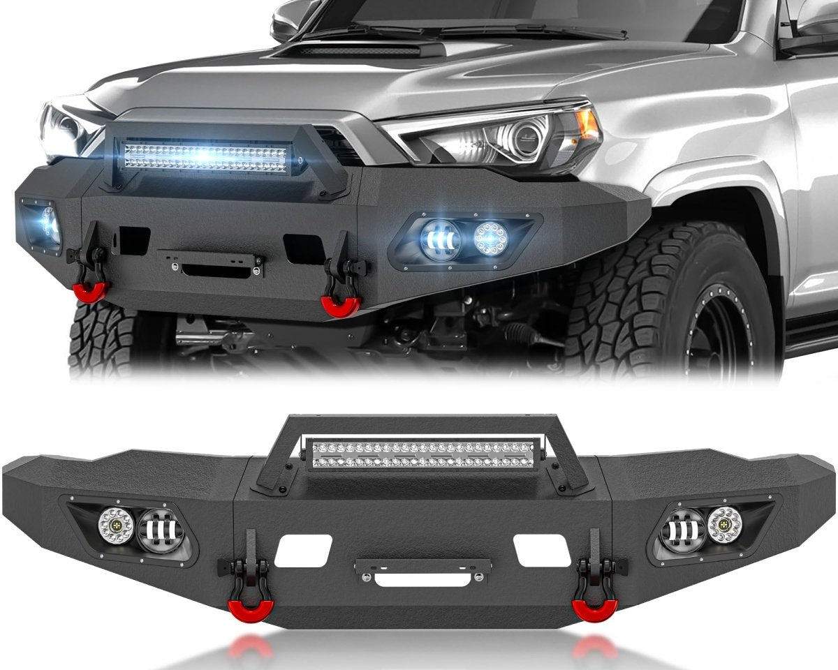 for Aftermarket Toyota Front Bumper Compatible with 2010-2023 Toyota 5th Gen 4Runner (Not fit 2010-2013 SR5)| Yzona