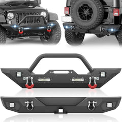 After Market Truck Bumpers Compatible with 2007-2018 Jeep Wrangler JK JKU Unlimited - Yzona