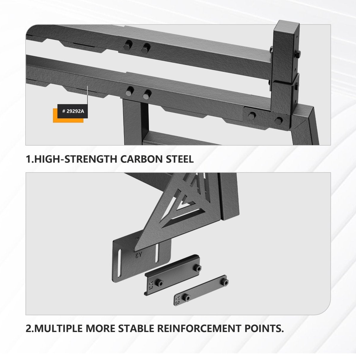 Yzona Headache Rack for Pickup Truck Roll Bar