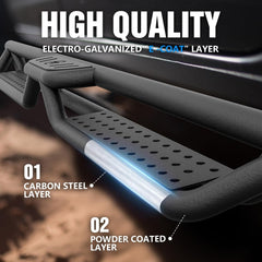 Yzona Lifted Truck Side Steps Compatible for 2009-2018 Dodge Ram 1500 Crew Cab