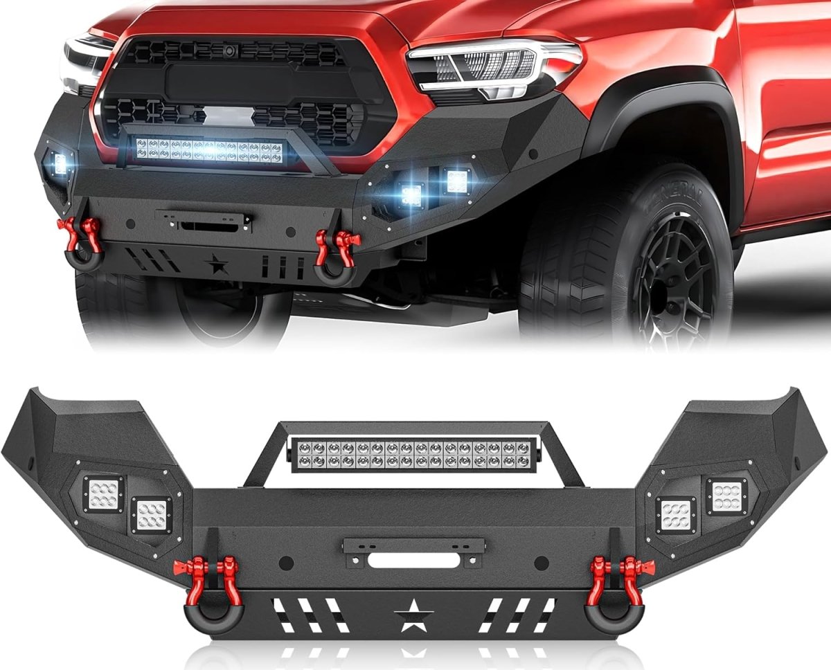 Aftermarket Front Bumpers for Toyota Tacoma Compatible with 2016-2023 Toyota Tacoma w/Skid Plate | Yzona