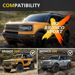 Trailer Hitch Receiver | 21-25 Ford Bronco 2 Door & 4 Door 2 Inch Hitch Receiver with Cover | Yzona